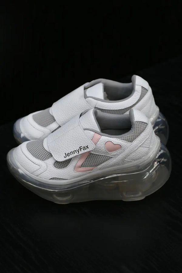 Jenny Fax Japanese transparent air cushion original Mary Jane height increasing shoes series collection JF-JFSS23SHOES04-BAIFEN white powder PJF4